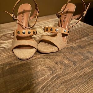 Luxury Rebel Studded Strappy Heels - Size 39 1/2